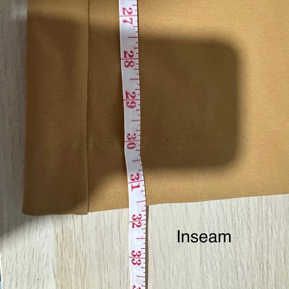 Maeve by Anthropologie Womens Naomi Ponte Wide Leg Flare Pants in Bronze Size 10 - Picture 13 of 15